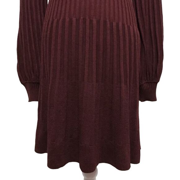 Max Studio NWT Wine Sweater Dress Women L - Picture 3 of 9